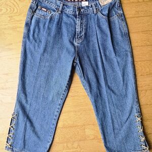 Women's Blue Cropped Jeans